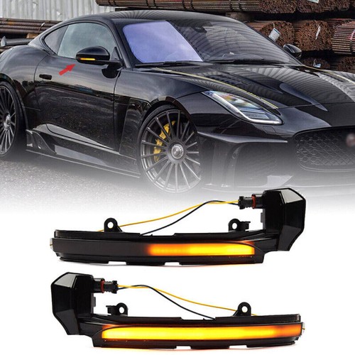 For Jaguar XF X250 XE X760 XJ XK Dynamic LED Wing Mirror Indicator Signal Light - Picture 2 of 13