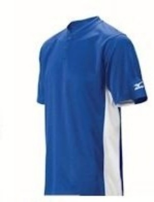New Youth Mizuno Baseball Jersey 2 button blue and white Mizuno