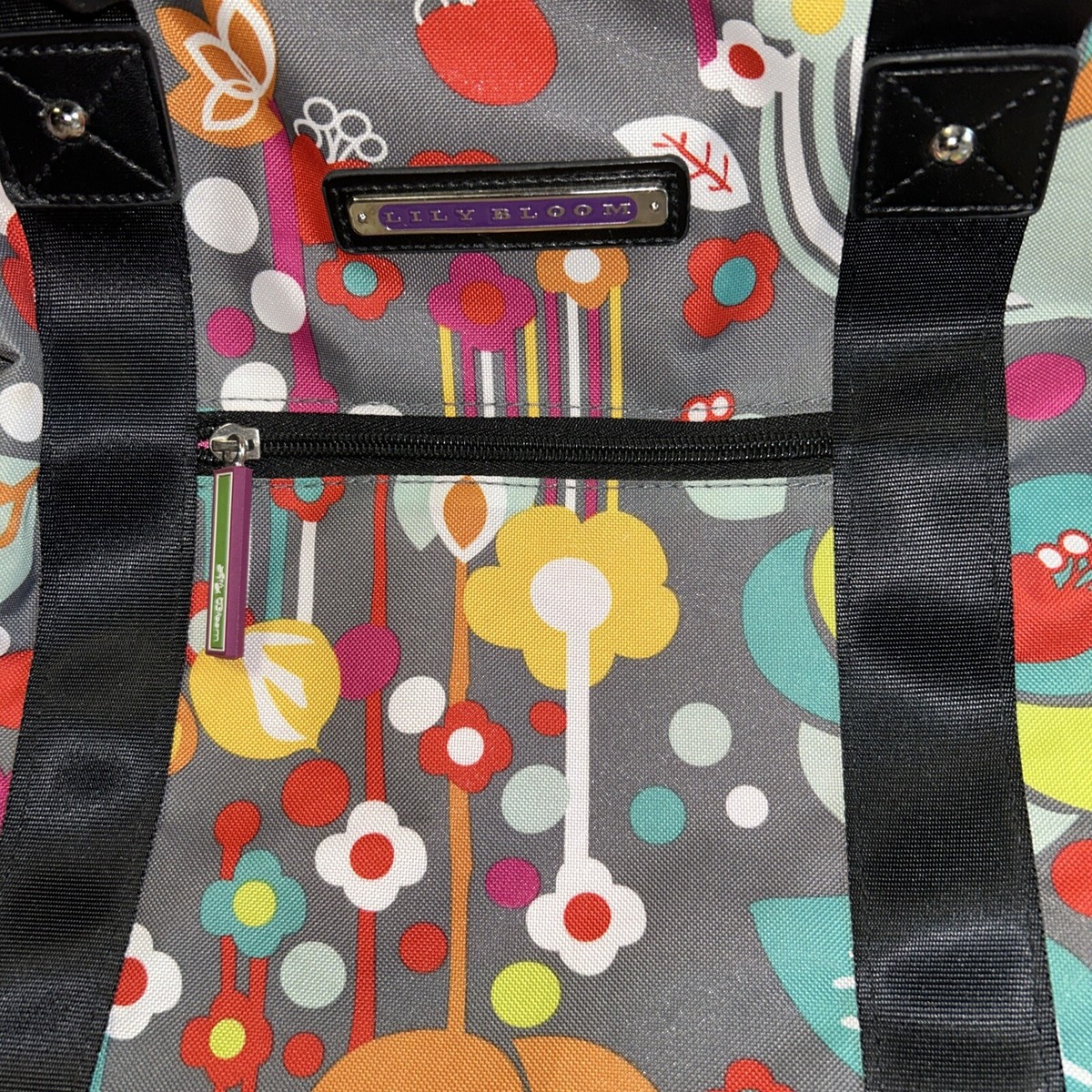 Lily Bloom BLISS Underseat Bag Rolling Carry-on Luggage, Floral