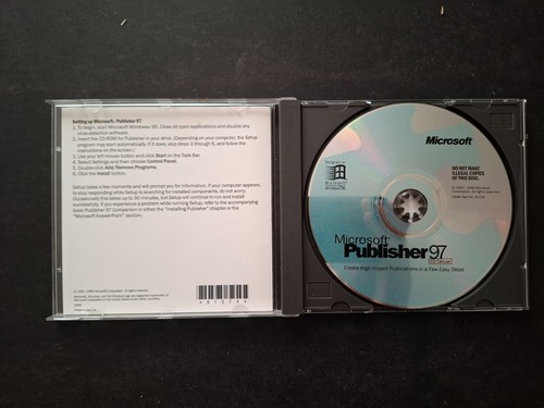 Vintage Microsoft Publisher 97, CD Deluxe. New with CD Key. - Picture 3 of 3