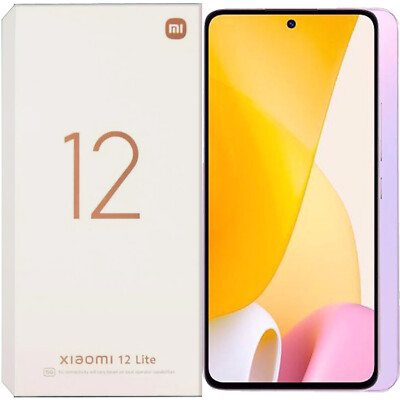 Xiaomi 12 Lite 5G Lite Pink 128GB + 6GB Dual-SIM Factory Unlocked GSM NEW