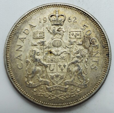 1962 Canada 50 Cents 80% Silver Canadian Half Dollar #2 | eBay