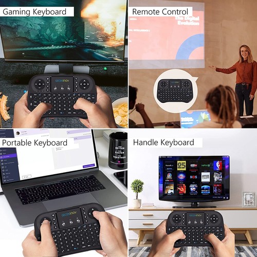 Mini Wireless Keyboard and Remote Control with Touchpad Multimedia 2.4G - Picture 6 of 8