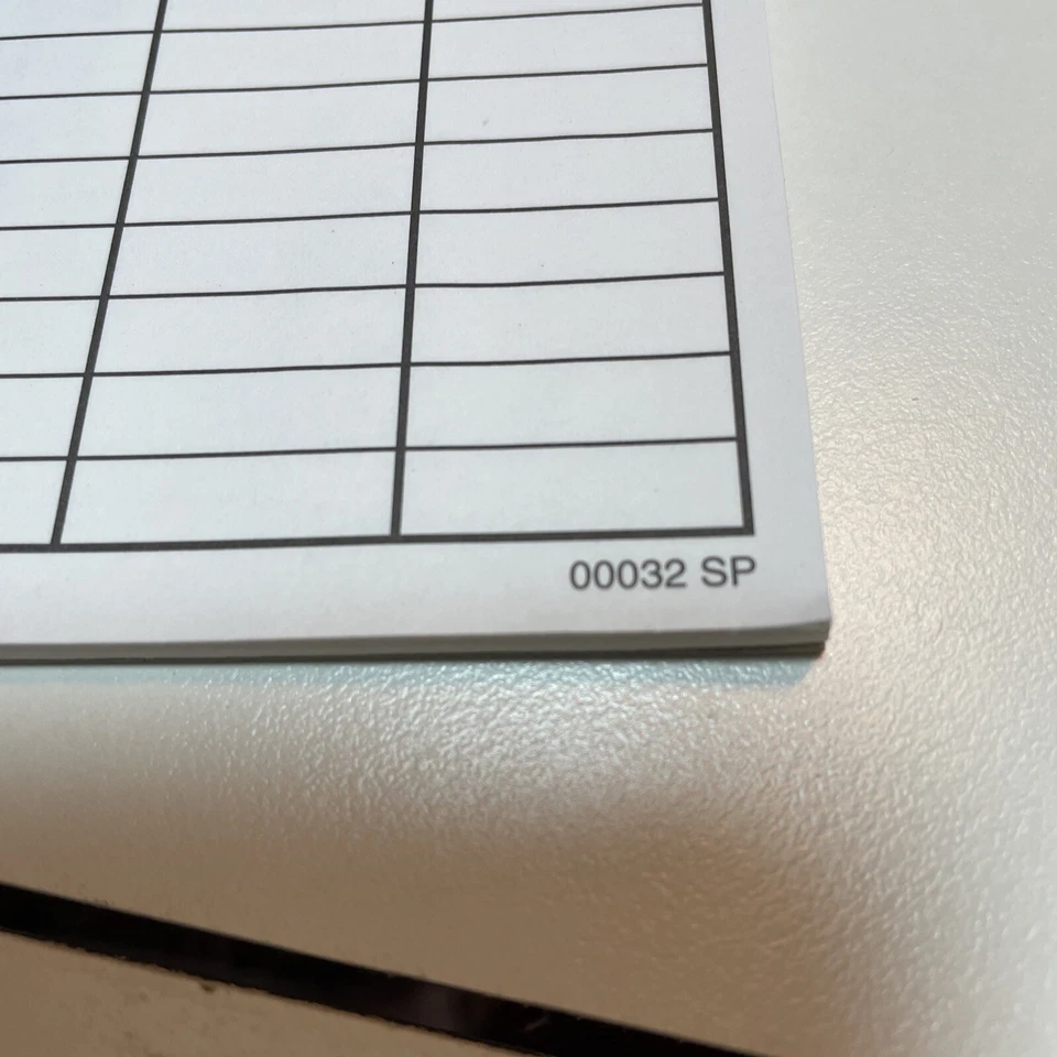 1994 Pay Day Game Replacement Parts Loan Record Pad Double-Sided 26 Sheet B2 - Image 3 of 4