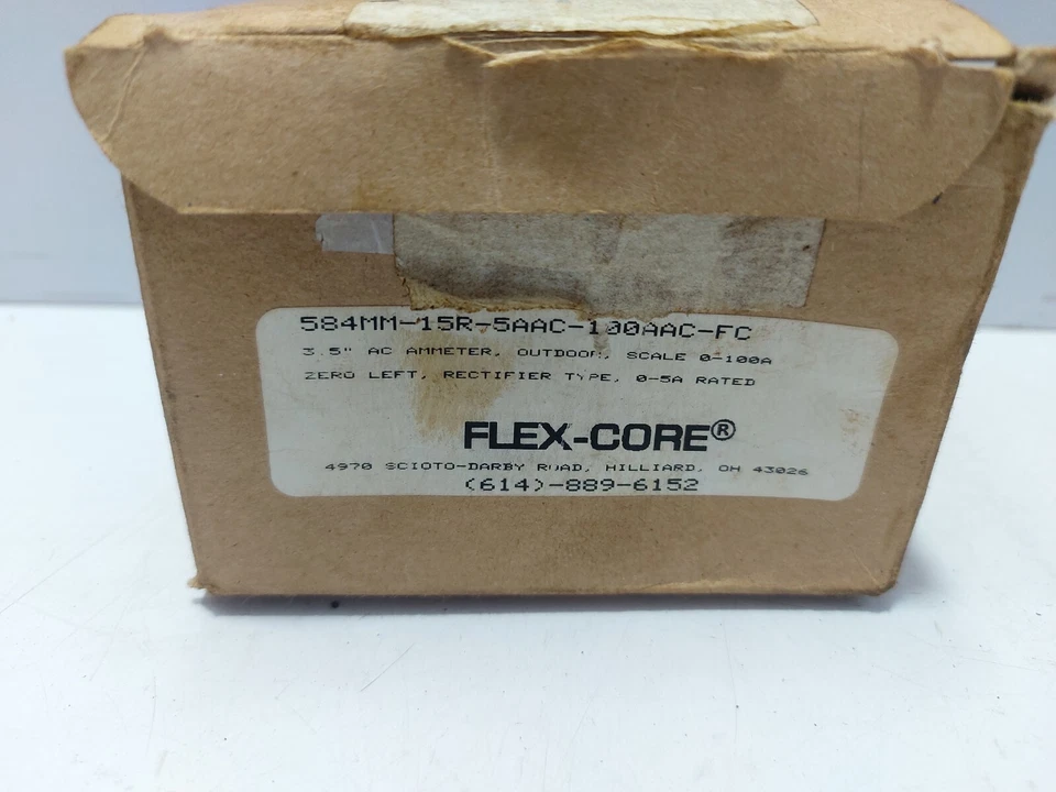 Flex-Core 584MM-15R-5AAC-100AAC-FC 3.5" AC Ammeter - Image 2 of 4