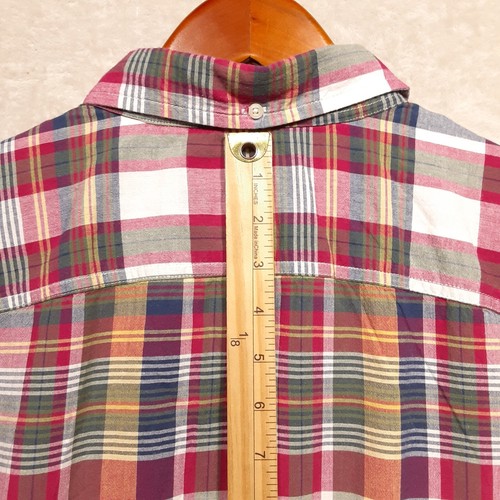 American Living Mens Short Sleeve Button Shirt Sz.XL/Multicolored/Madras Style - Picture 9 of 10
