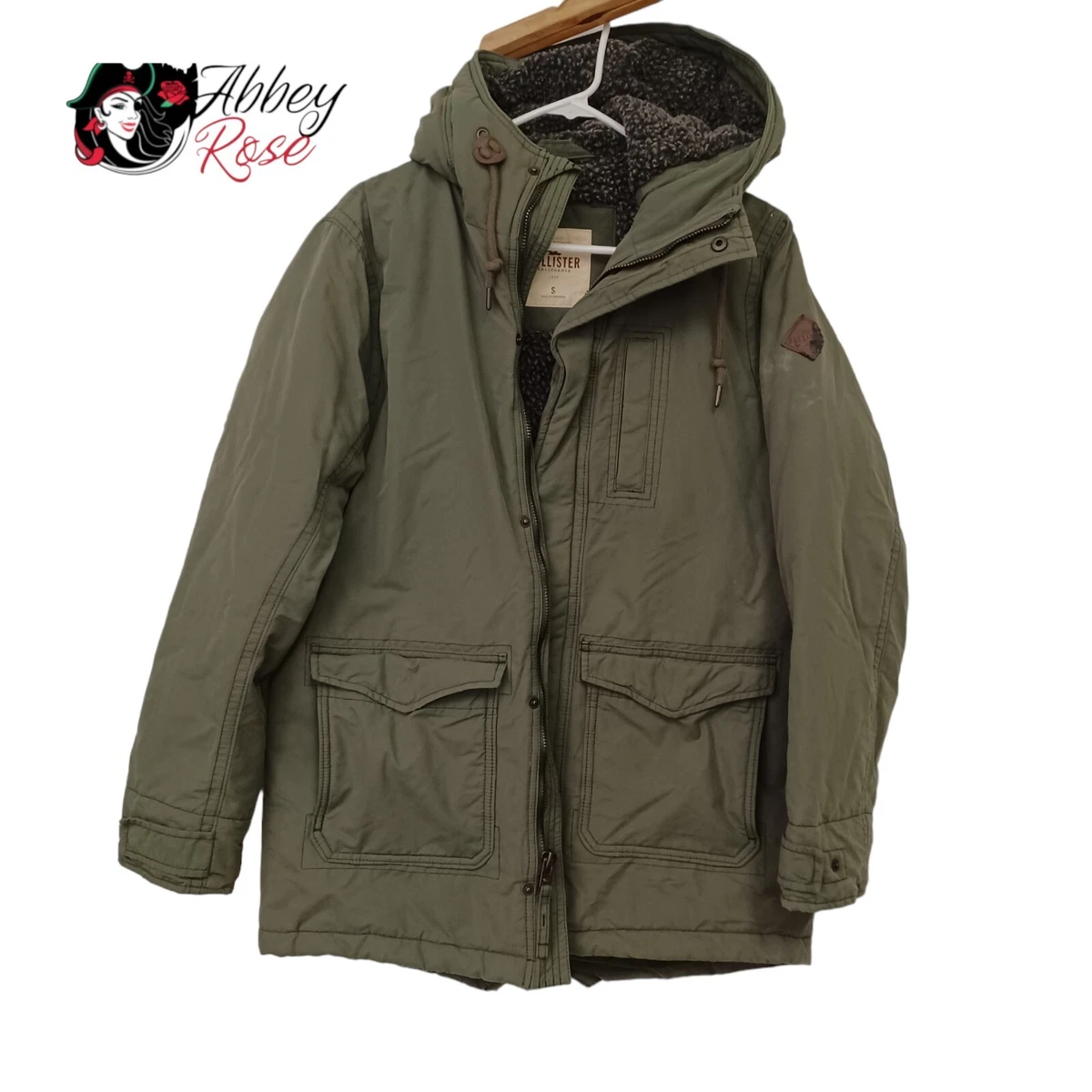Hollister hotsell olive jacket
