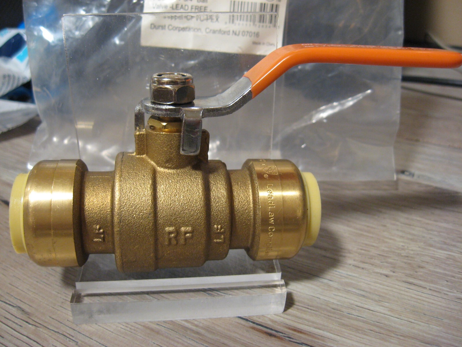 Durst 3/4" x 3/4" Copper CPVC Push-Fit 200 PSI Ball Valve D17720-34