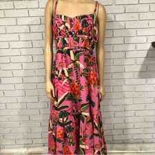 Farm Rio Leopard Forest Cotton Sundress - Size XL