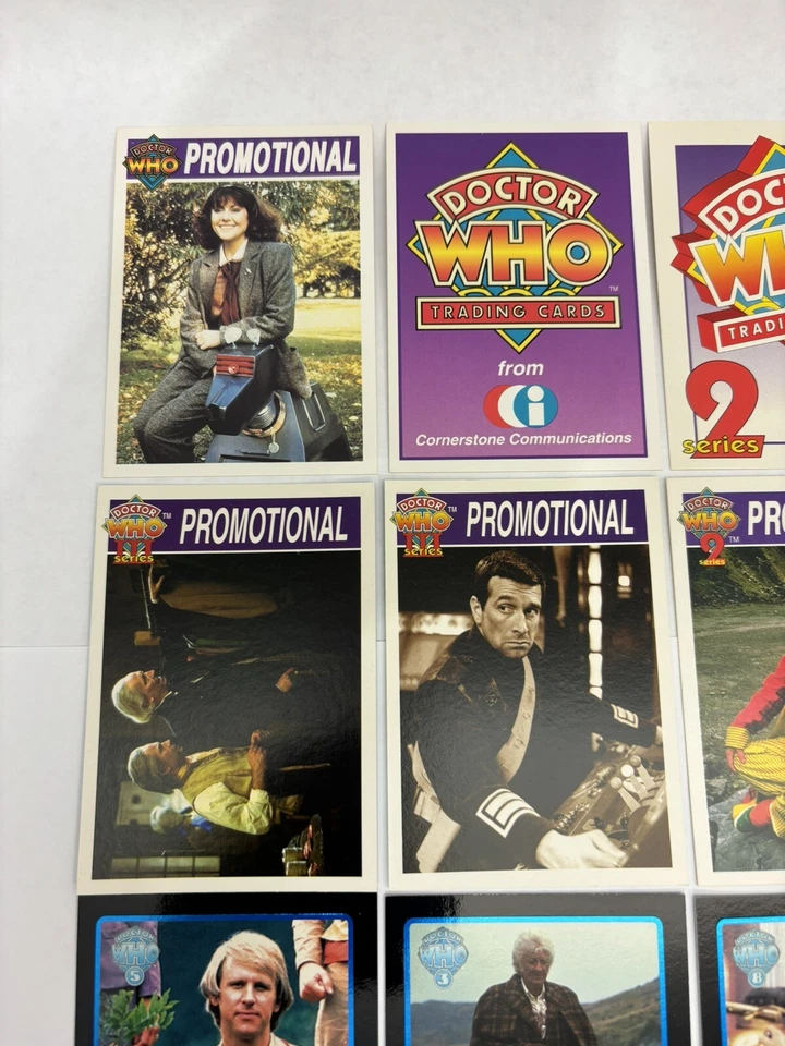 Colección de tarjetas coleccionables promocionales Doctor Who Cornerstone rara lámina sin estampar CV JD Foto 2 de 4