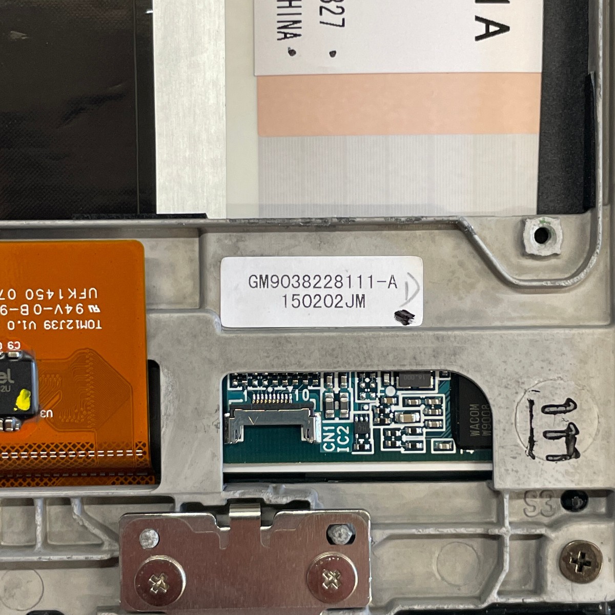 Écran Tactile TOSHIBA PORTEGE Z20T-C-12J 12,5" SU8E-12H14MU-02A