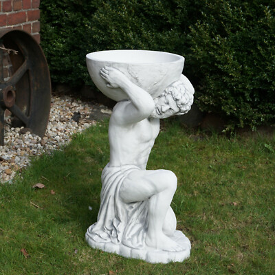 Titan Atlas Pflanzschale Pflanzgefäß   88 cm 115 kg 14 Liter Beton frostsicher