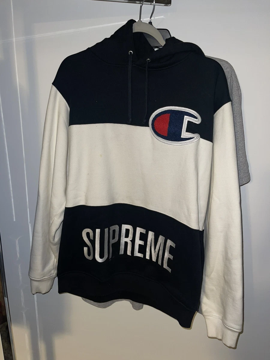 Supreme x Champion SS14 Black/White Hoodie pre-owned