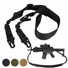 Tactical 2 Point Gun Sling Shoulder Strap Metal Buckle Hunting Accessories