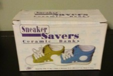Sneaker Saver Ceramic Childrens  Piggy Bank for Boys or Girls