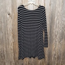 knee length dresses for ladies Striped Casual Dresses 1x