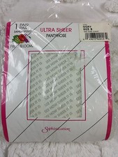 Fruit of the Loom Ultra Sheer Pantyhose sz B Ivory Sandalfoot 1 pair