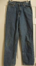 Women's Calvin Klein Double Stonewashed Denim Blue Jeans Size 10 Made In USA