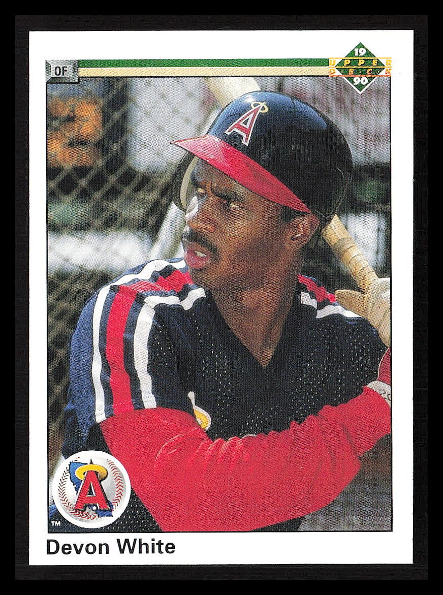 Devon White 1990 Upper Deck #129a  California Angels