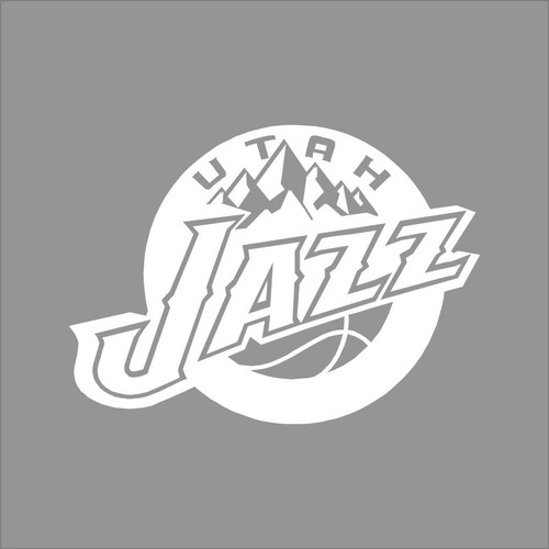 Utah Jazz NBA Team Logo 1 Color Vinyl Decal Car Window Wall - 第 1/7 張圖片