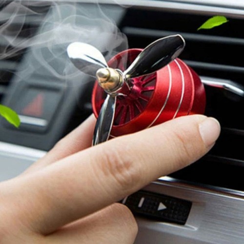 1/2 Car Air Freshener Vent Clip LED Light Fan Fragrance Aroma Perfume Diffuser - Picture 4 of 20