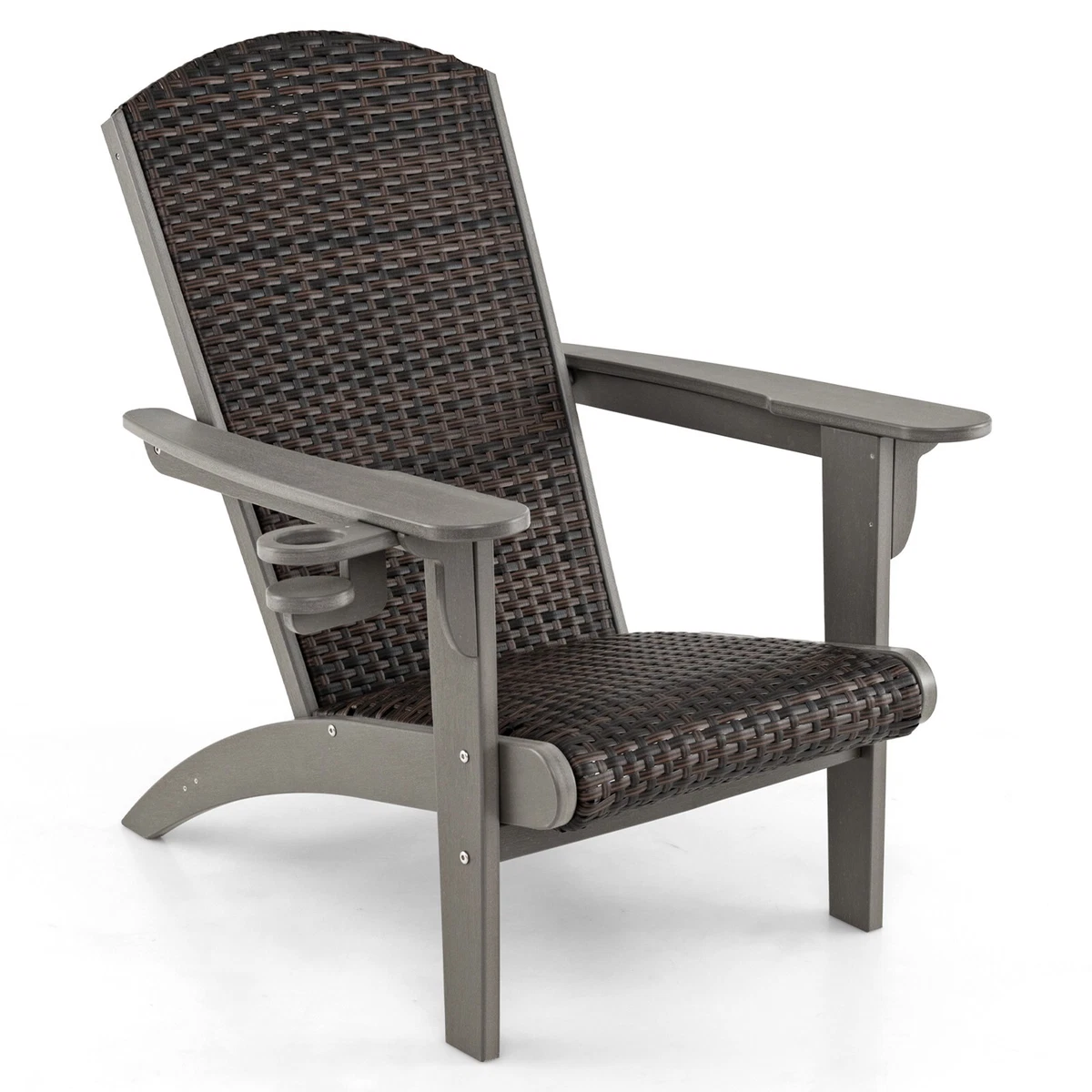 Enipate Set Di 2 Cuscini Per Sedia Adirondack - Imbottiti, Resistenti Alle Intemperie, Con Lacci, Per Esterni E Patio - 2