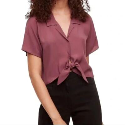 aritzia tie front short