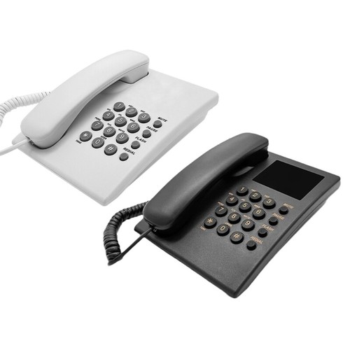 Uchwyt ścienny Przewodowy telefon stacjonarny Duży przycisk Gospodarstwo domowe Hotel Biznes Desktop - Zdjęcie 2 z 10