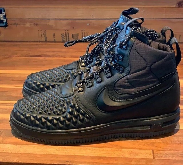 Nike Lunar LF1 Air Force 1 Duckboot Triple Black Anthracite Boot 916682-002 10.5 | eBay