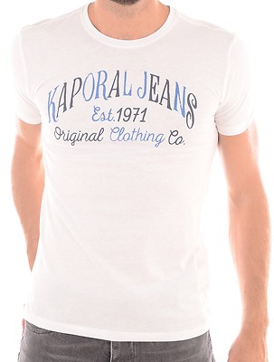 T-shirt Kaporal 5 Homme Manches Courtes - Neuf Avec étiquettes, Divers Coloris Disponibles