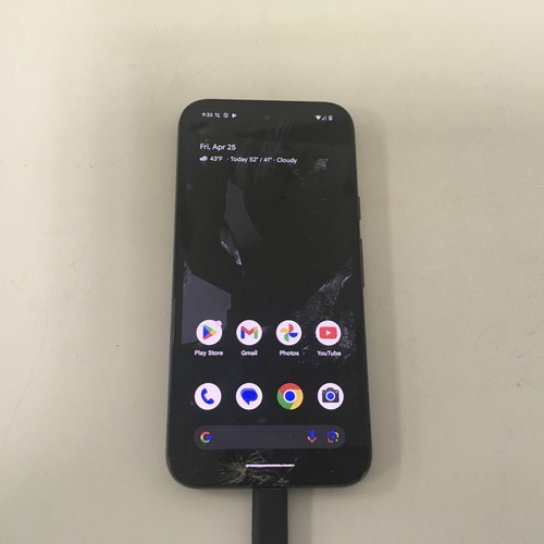 Google Pixel 8a - 128 GB - Obsidian (Verizon) Cracked Works