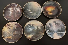 Robert Huff 1992 Beautiful Landscape Series 8” Collectible Set Of 6 Plates