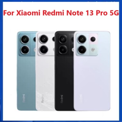 For Xiaomi Redmi Note 13 Pro 5G Back Battery Cover Rear Glass Door Housing Case