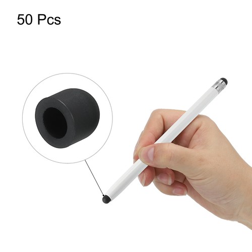 50pcs Stylus Pen Tips Conductive Rubber Capacitive Touch Screen Pens Tip 7mm - Photo 3 sur 7
