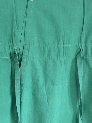 Vintage 1976 Angelica Green Nurses Gown Scrubs Polyester Cotton Stainless Blend - Picture 6 of 8