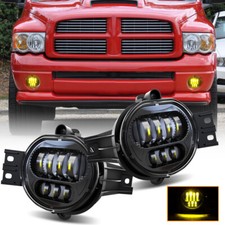 Led Fog Light Yellow Bulbs Kit For Dodge Ram 1500 2002-08 Ram 2500 3500 2003-09