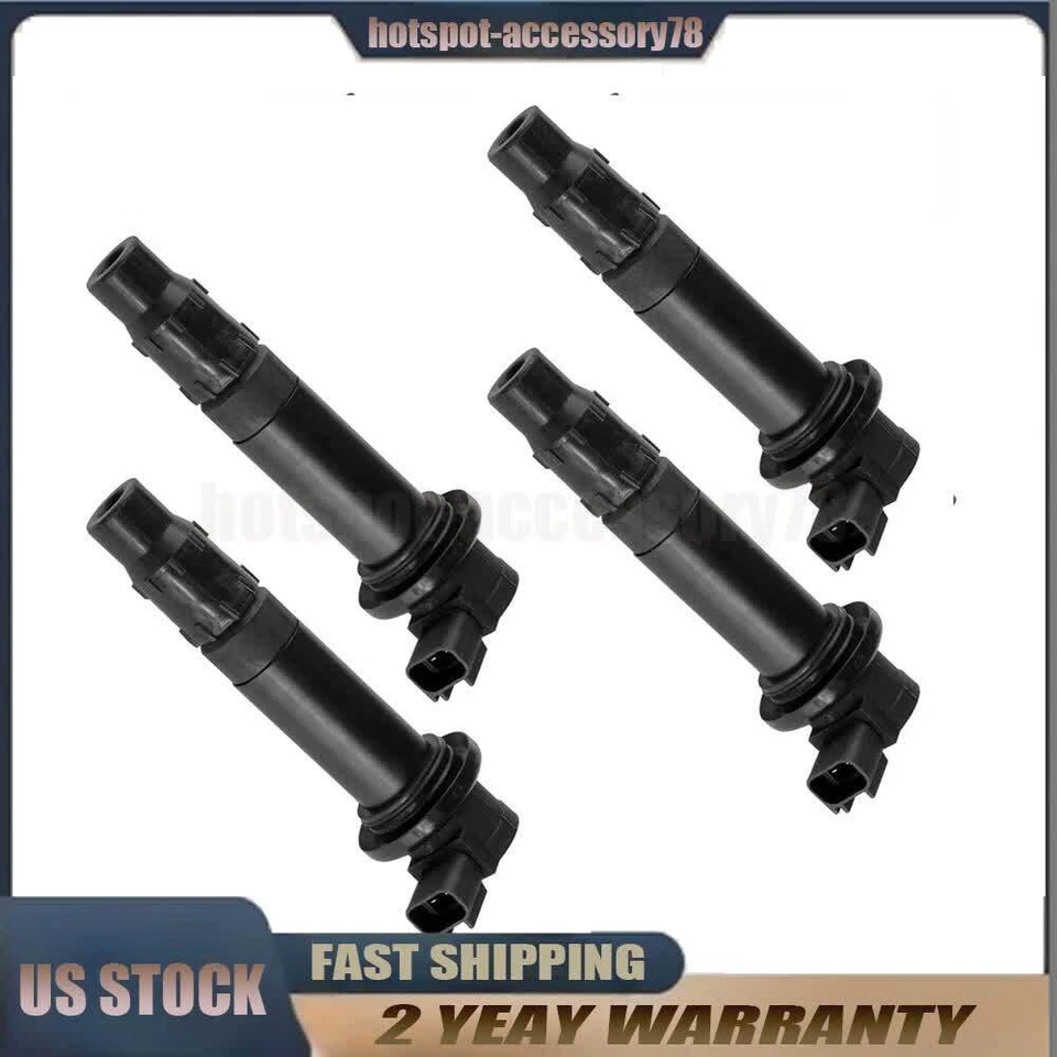 4 bobinas de encendido para Yamaha YZF-R6 YZFR6 2008 2009 2010 2011 2012 2013 2014-2016 Foto 2 de 4