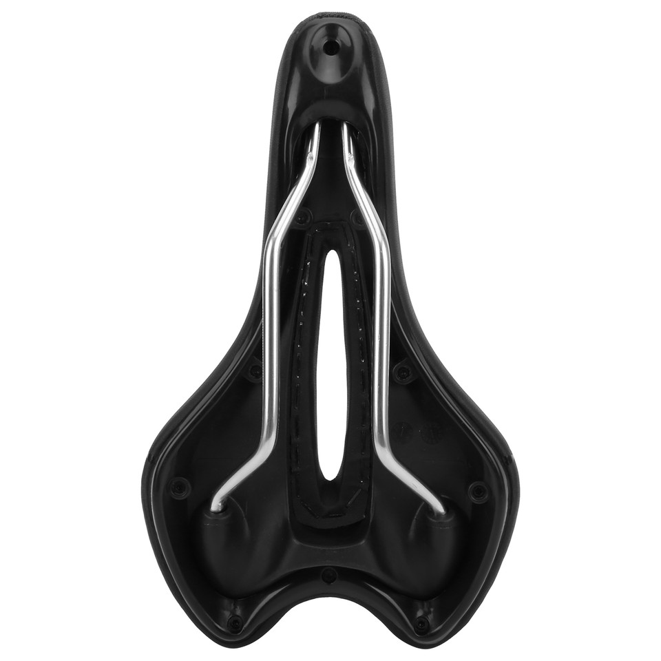 Bike Saddle Comfortable PU Leather Mountain Bike Saddle (Black Green