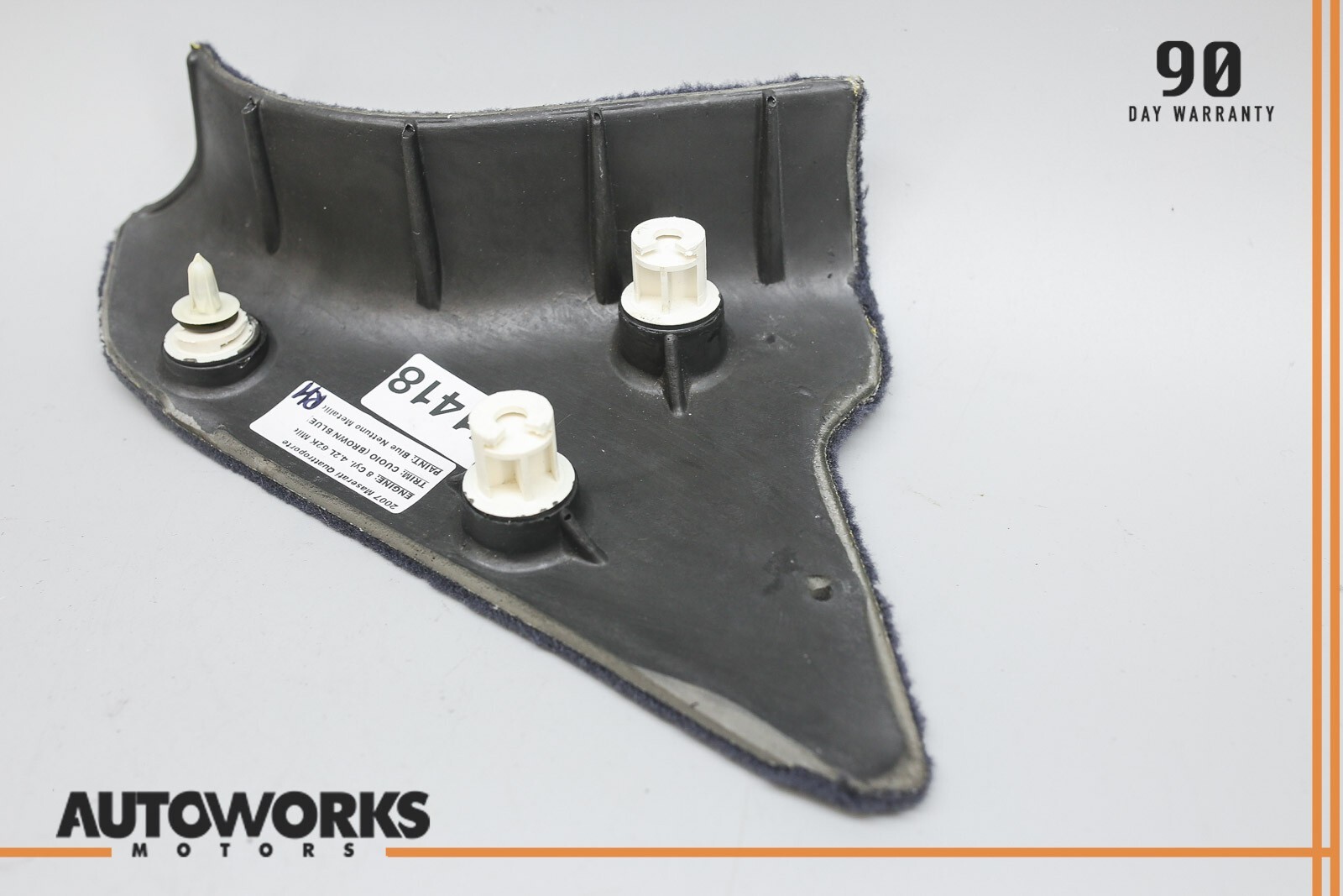 03-13 Maserati Quattroporte M139 Front Right Under Dash Kick Panel Carpet OEM