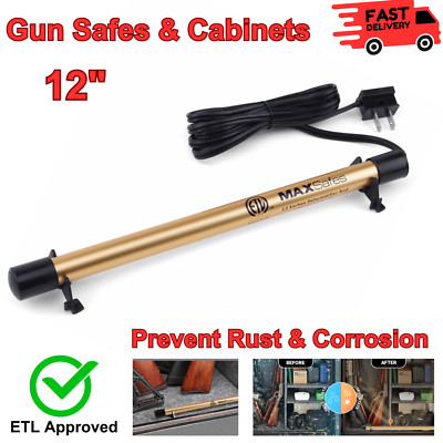 Gun Safe Dehumidifier Rod 12'' Dry Golden Rod Helps Prevent Rust & Corrosion Plug