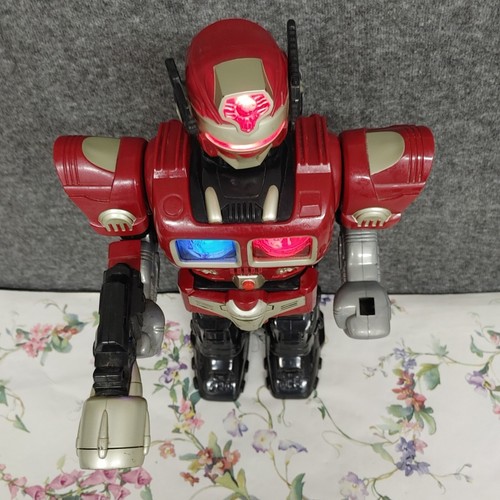 2005 Happy Kid 15" Toy Super Fighter Action Figure~Works~Walks&Lights Up~See Vid - Picture 2 of 22