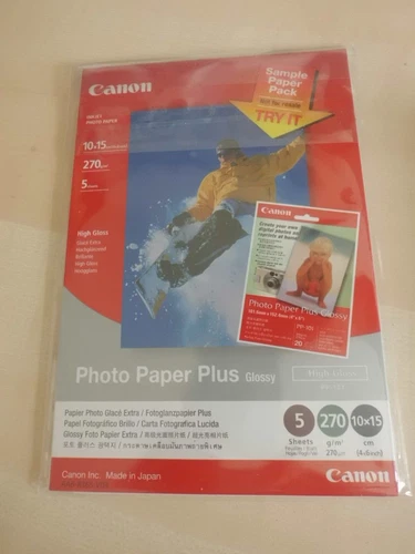 Canon Inkjet Photo Paper Plus Glossy 5 Blatt 10x15 cm 270 g/m²