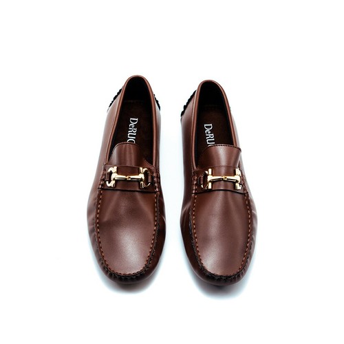 Hazel Brown Loafers Moccasin Shoes 