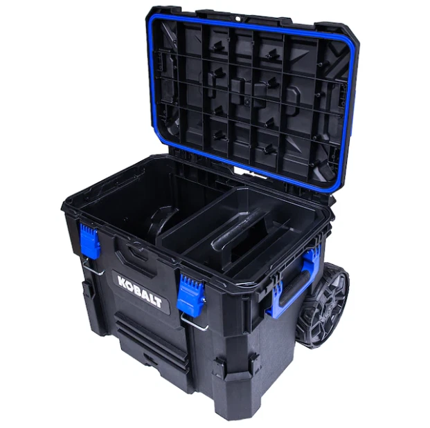 Mobile tool sale box with table