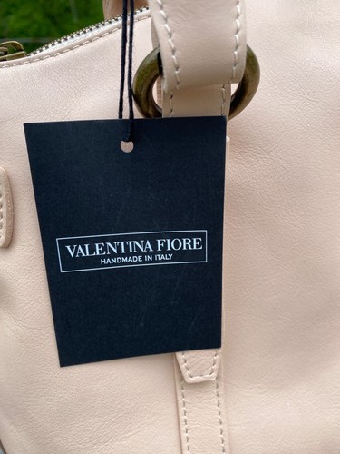 Valentina Fiori Luxury Handmade Genuine Italian Leather Tote Handbag Purse Bag - Picture 5 of 11