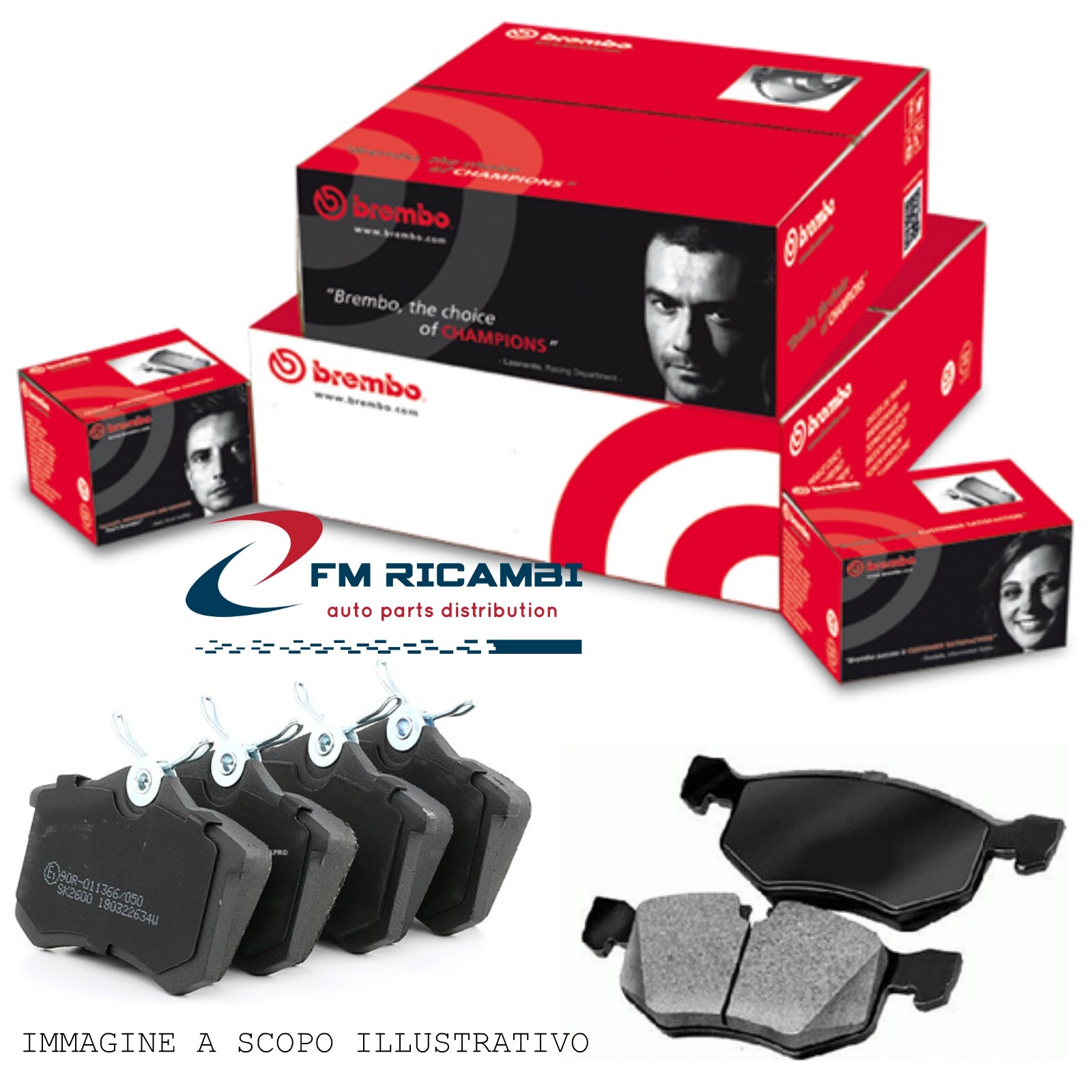 P 11 013 BREMBO PASTIGLIE FRENO ANT.