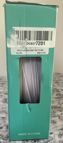 Filamento de impresora 3D SUNLU 1,75 mm - PLA blanco (‎SLUK-PLA-BK-1 KG) - Imagen 4 de 5