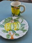 Stafford Fruit Du Jour Embossed Plate & Cup "Yellow Apple" — photo 2