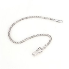 1PC Silver Watch Fob Chain Pocket Watch Keychain Chain Key Holder Vintage