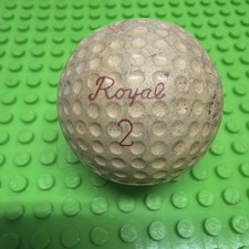 Vintage Royal Script Logo 2 Dimple Golf Ball R-01425